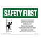 Signmission OSHA Sign, Always Face Ladder W/ Symbol, 24in X 18in Rigid Plastic, 18" W, 24" L, Landscape OS-SF-P-1824-L-10737 - alternate 1